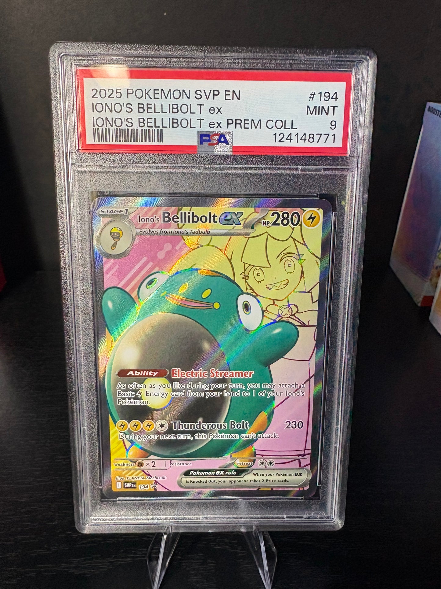 PSA 9 Iono’s Bellibolt EX #194