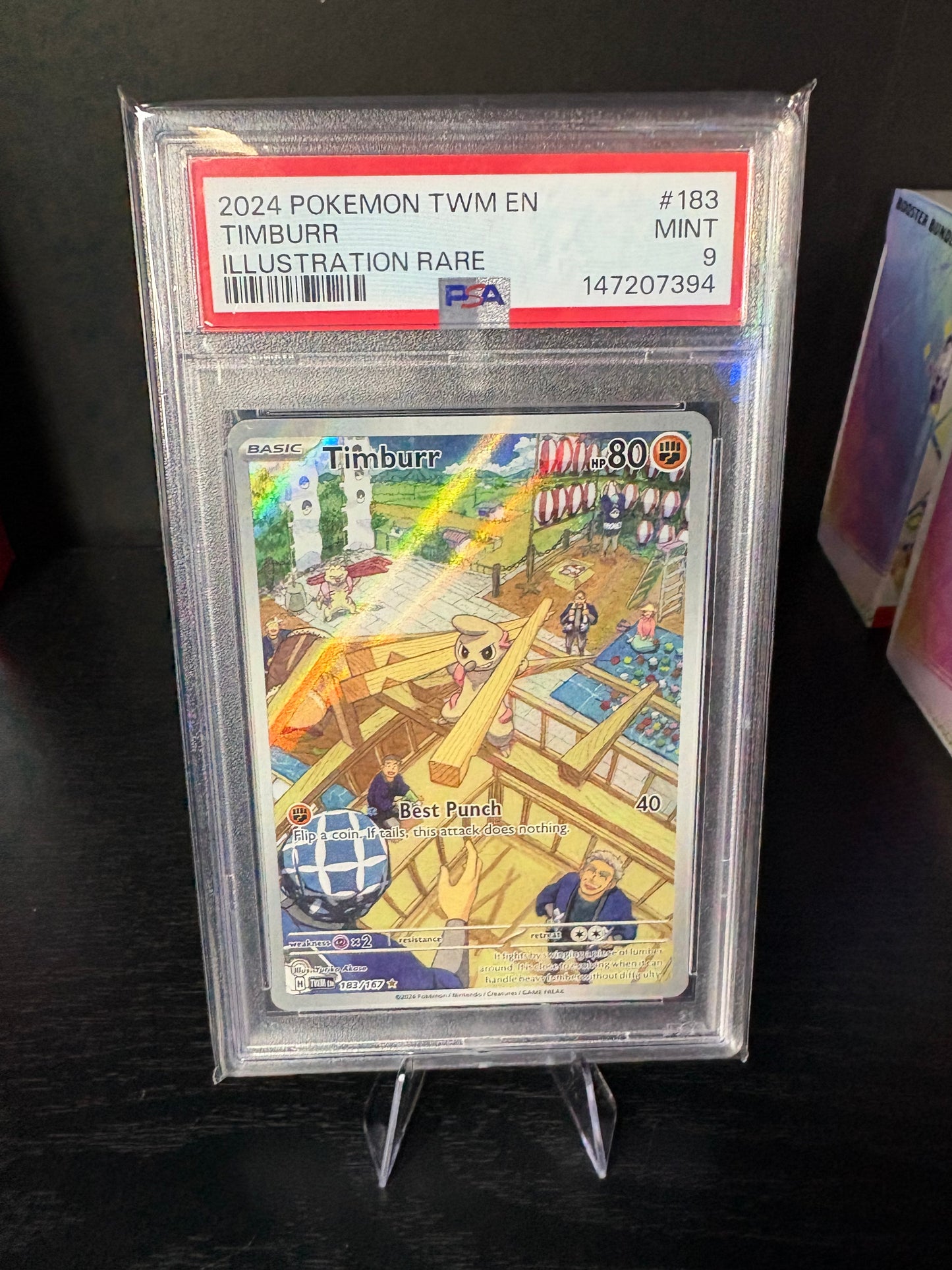 PSA 9 Timburr #183 Illustration Rare