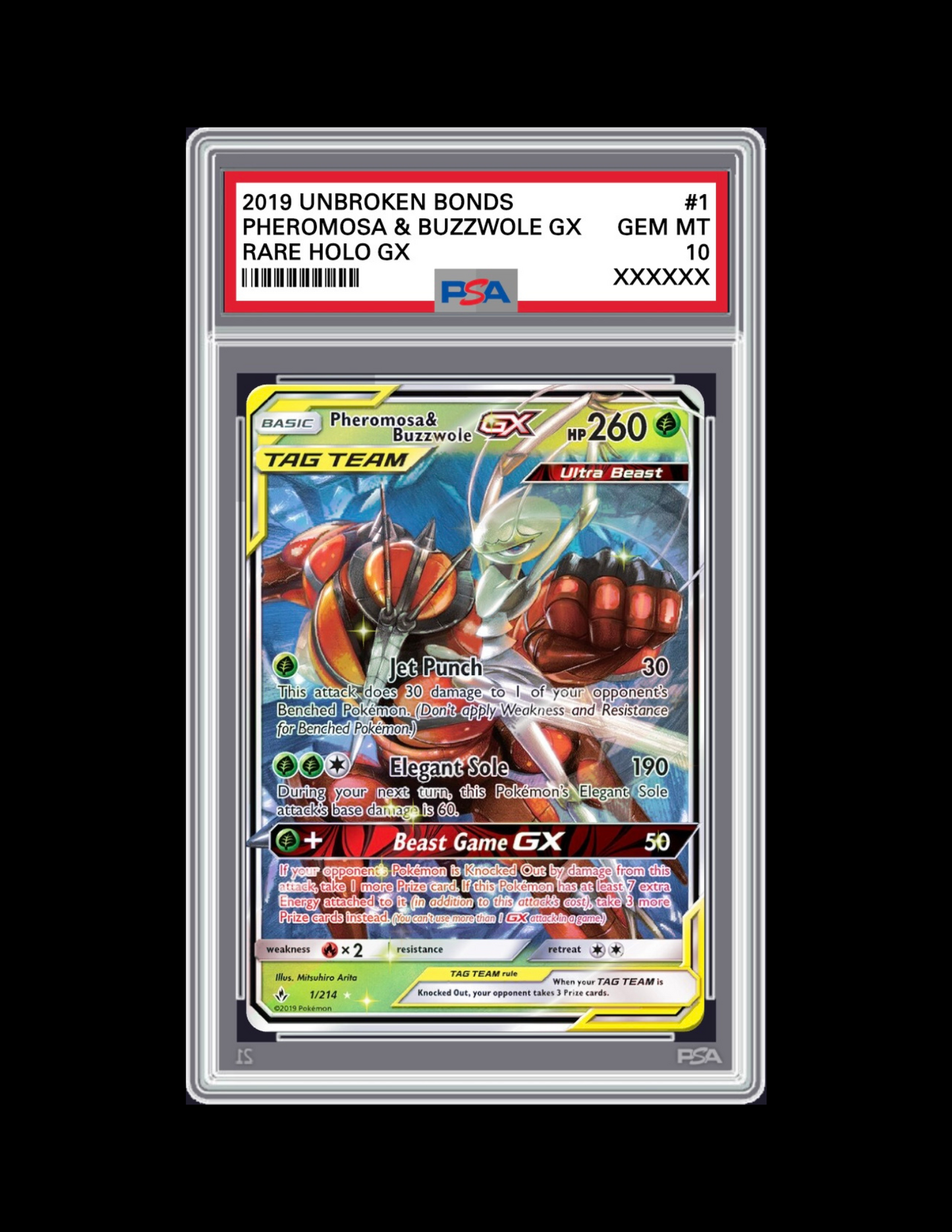 PSA 10 Pheromosa & Buzzwole GX