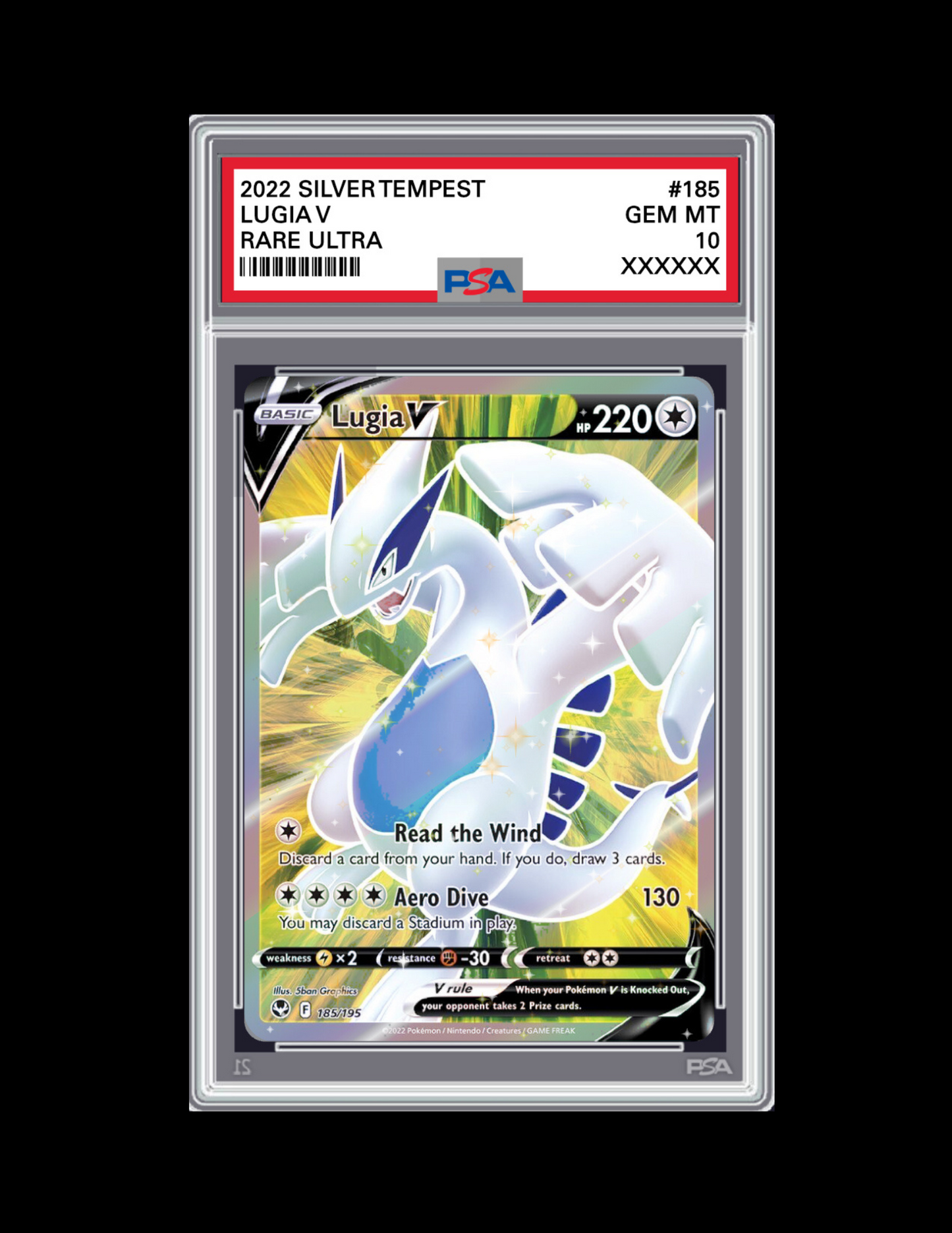 PSA 10 Lugia V #185